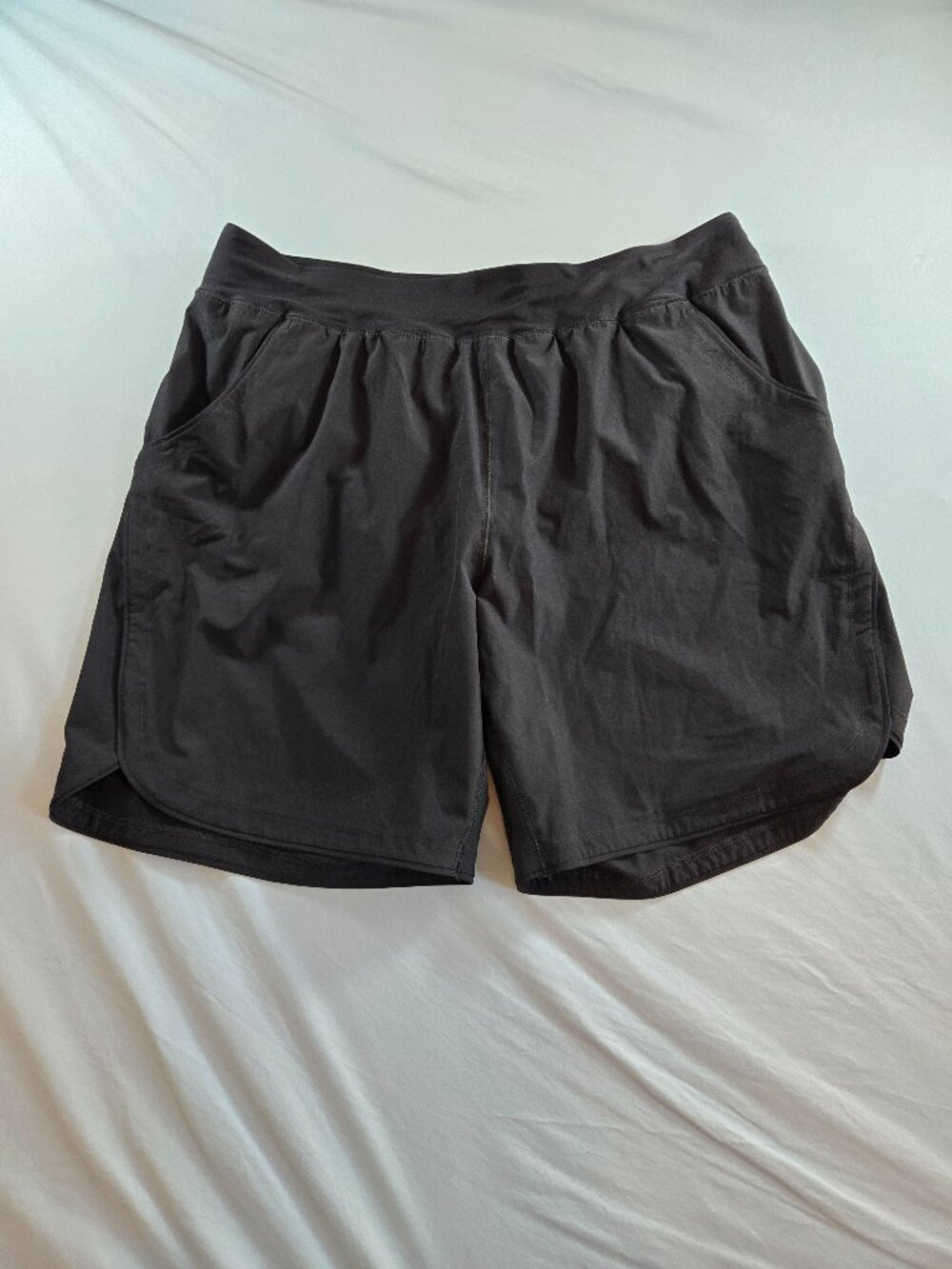 Lands' End Women's 20W Black Swim Shorts with Built in Underwear